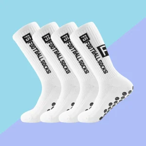 4 Pairs Men's Soccer Socks with Grip